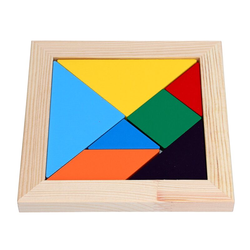 Wooden educational toy Puzzle Tangram. А367 Komarovtoys