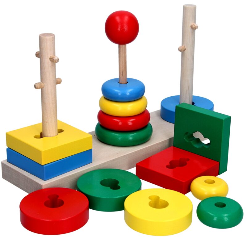 Wooden educational toy Game 3in1. A338 Komarovtoys