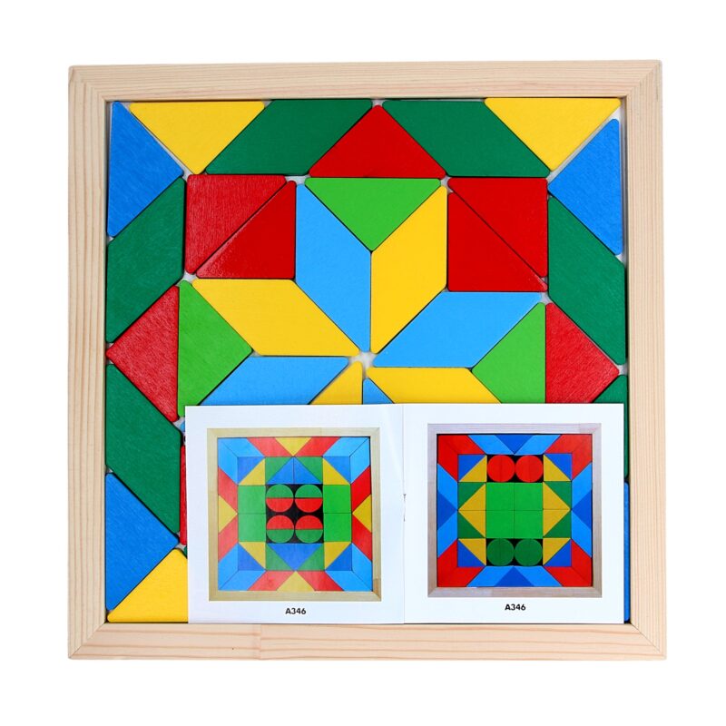 Wooden educational toy Mosaik Geometrika 2 figures. A347 Komarovtoys