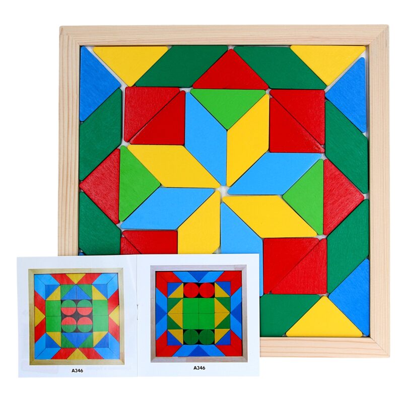 Wooden educational toy Mosaik Geometrika 2 figures. A347 Komarovtoys