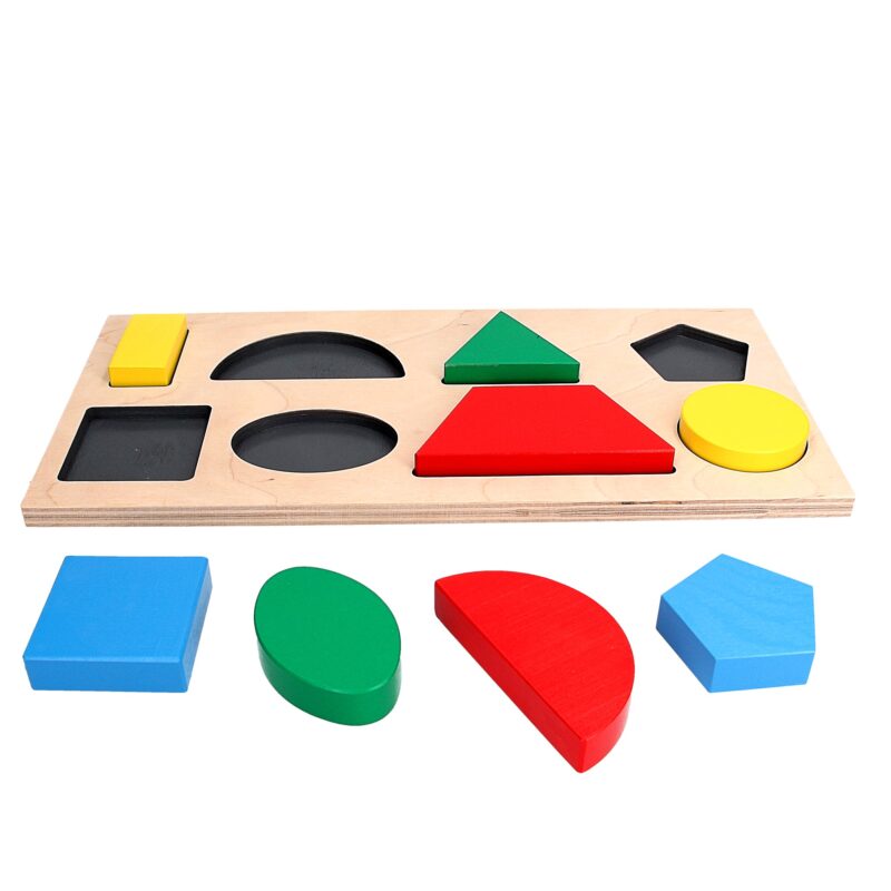 Educational toy Frame puzzle Geometric figures 5. A326 Komarovtoys