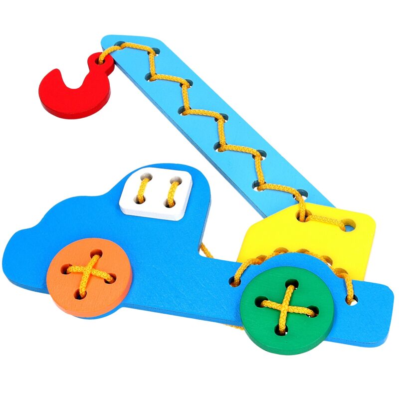 Educational toy K104. Lacing Auto-crane Komarovtoys