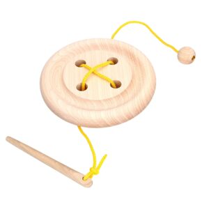 Развивающая игрушка К142. Шнуровка Пуговица Komarovtoys