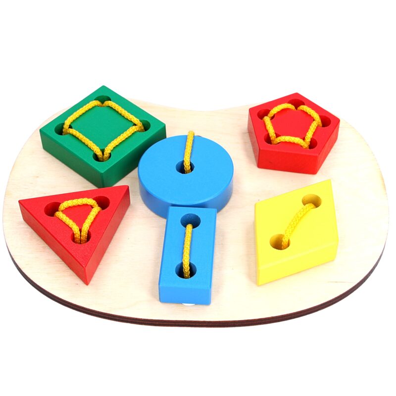 Educational toy K145. Lacing Geometric Komarovtoys
