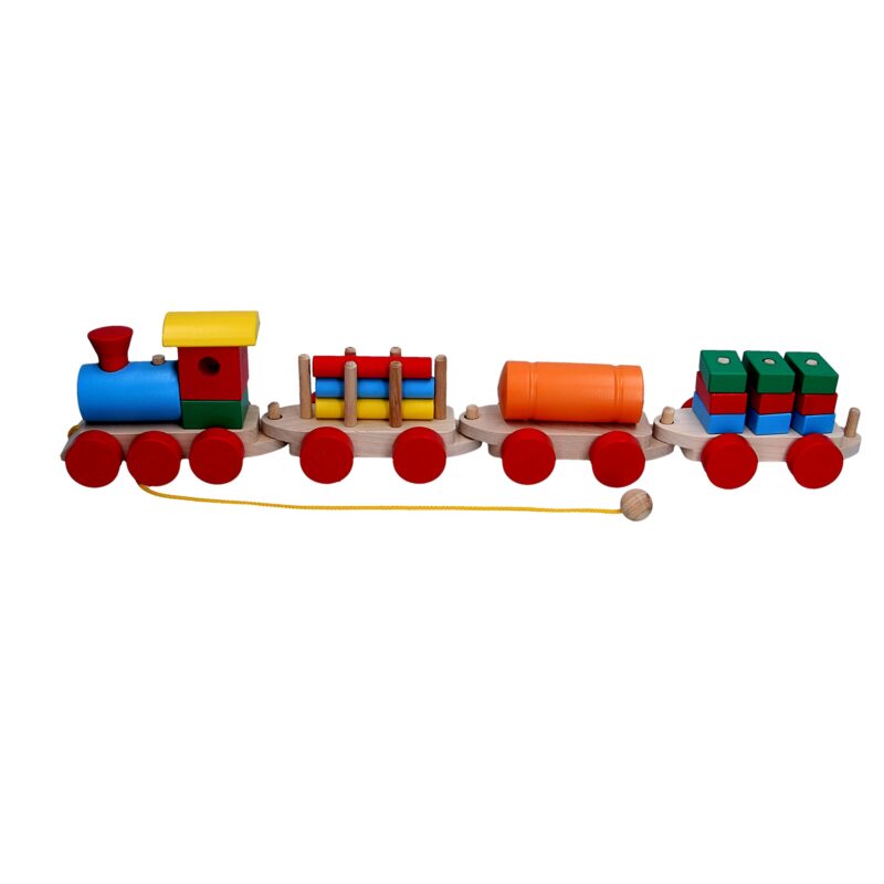 Розвиваюча іграшка Паровоз 3 вагони. Р203 Komarovtoys
