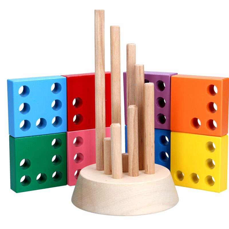 A324. Wooden educational toy Piramid Wunderkind, Komarovtoys