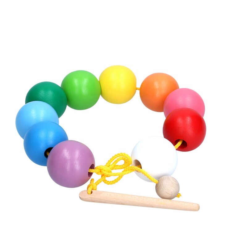 Развивающая игрушка К153. Шнуровка Цветные шарики Komarovtoys