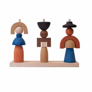 Friends wooden stacker . Komarovtoys/ Ukraine