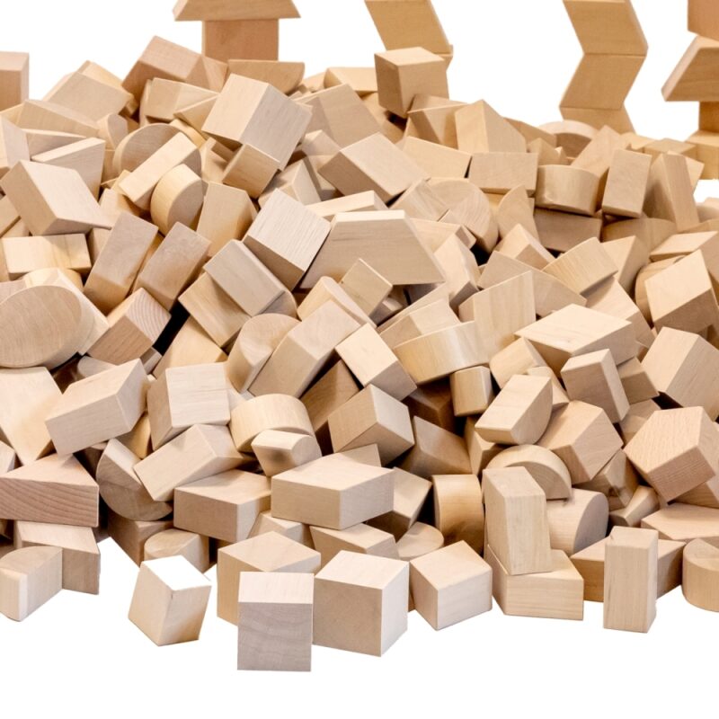 А1001.Giant Natural Building Blocks 1001-Pieces. Komarovtoys