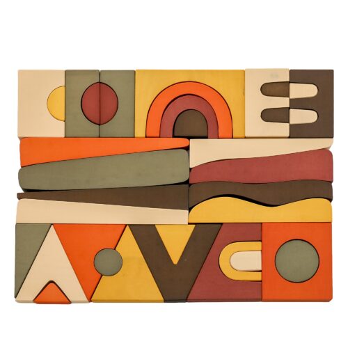 10104. Abstract Wooden Puzzzle